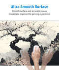 Ultra Smooth Large Mouse Pad Desk Mat for Gaming and Work with anime style design, 31.5 by 11.8 inches, non-slip base