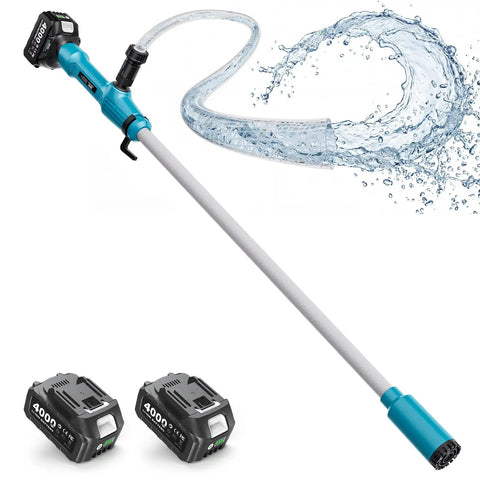 Cordless Stick Water Pump With 2.2 Inch Head Battery Powered Utility Pump For Water And Diesel Transfer 720 GPH 16 Foot Lift