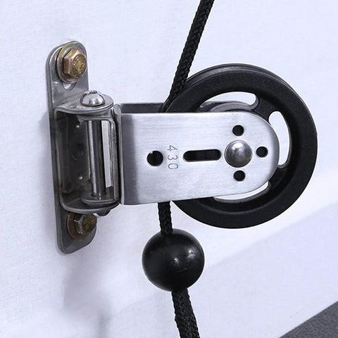 Heavy Duty Gym Pulley System With Wall Mount Single Pulley Block Silent 360 Degree Swivel Wheel Mute Bearing In Home Gym