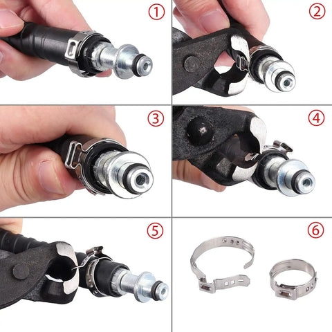 Rugged 200 Pack Single Ear Stepless Hose Clamps 7 To 21 Millimeter Range Made From 304 Stainless Steel Waterproof Anti Rust Clamp Rings