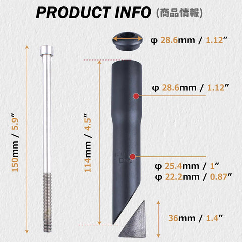 Components of Riser Quill Stem Adapter For 22.2mm, 25.4mm And 28.6mm Forks, 150mm Aluminum MTB Road Bike Handlebar Extender
