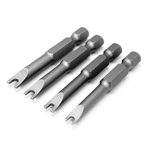 Rock Solid Spanner Drive Screwdriver Bit Set featuring SP4 SP6 SP8 SP10 sizes in chrome vanadium steel for tight spaces.