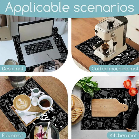 Funny Black Laundry Room Top Dust Cover Pad For Washer And Dryer 23.6 By 19.7 Inches No Slip Protector Mat For Various Uses