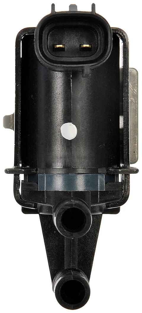 Vapor Canister Purge Valve Replacement Direct Fit EVAP Purge Solenoid Premium Materials Built Tough For Long Life No Fuss Install Keeps Emissions System Steady And Efficient Ideal For Most Cars., black plastic Toyota purge valve with electrical connector and two hose ports