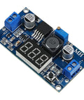 Adjustable DC-DC Buck Converter Power Module with Digital Voltmeter Display Plug-and-Play 4V-40V to 1.25V-37V at Up to 2A Continuous