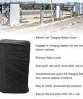 Kickass Weatherproof EV Charger Cover With Tough Rainproof Shield For Outdoor Electric Vehicle Wall Socket and Dust Snow Guard for Slick Daily Drives, premium Oxford cloth.