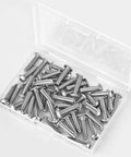 Size Ten By Thirty Two Threads Per Inch Button Head Socket Cap Screws 304 Stainless Steel With Allen Hex Drive Fully Threaded Machine Bright Finish 50 pieces in box
