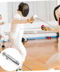 Fencers practicing with a stainless steel fencing replacement tip practice head for spare parts durable and reliable training gear for Epee
