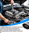Mechanic working on engine with 3-Pin Car Alternator Connector Plug And Play Pigtail Harness for Vehicle Electrical System
