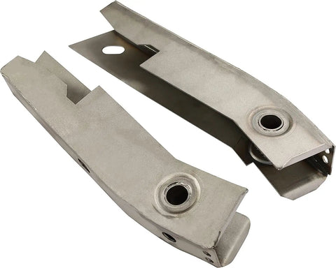 Jeep Wrangler YJ Rear Shackle Mount Frame Rust Repair Kit, Steel Pair for 1987-1995 Models, under rear body bracket reinforcement