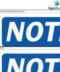 Notice No Thru Traffic Rigid Plastic Safety Sign For Construction Sites, Warehouses And Shops, Ultra Durable Indoor Outdoor Signage, Made In The USA Style Compliance For Safer Work Areas, 10x7 in