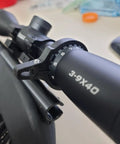 Carbon Fiber Scope Throw Lever For 3 9x40 Scopes, Ultra Lightweight, Custom 3D Printed Fit For Rimfire And Centerfire Rifles, attached
