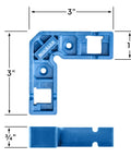 Clamp It Mini Assembly Squares 4 Pack For 90 Degree Corner Clamps In Woodworking with dimensions 3x3 inch and blue material