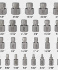 Pro Grade 25 Piece 3/8 Inch Drive Screw Extractor Set with sizes and multi-spline chrome molybdenum steel, for broken fasteners