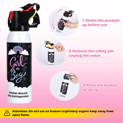 Hella Dope Gender Reveal Smoke Powder Spray Canister With Extended Range Eco Friendly Biodegradable Corn Starch Party Cloud For Boys Blue And Girls Pink Celebration Vibes in action instructions.