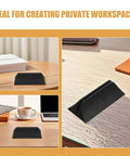 18 Pack Desk Panel Clamp Screen Clips For Office Privacy And Desk Dividers Shelf shown on desktops