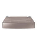 Front view of 27 Inch Laundry Riser Pedestal For Front Load Washer Or Dryer Gives Your Laundry A 6 Inch Lift And Keeps It ADA Compliant Champagne Finish
