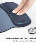 Gel Wrist Rest Mouse Pad With Ergonomic Support For Office And Gaming Non Slip Smooth Surface Cozy Gel Cushion