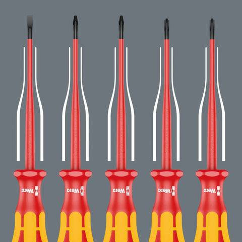 Phillips Head Screwdrivers Multi Tool Kit With Slim Kraftform Handle And Reduced Blade Diameter for Tight Spots Ergonomic Grip