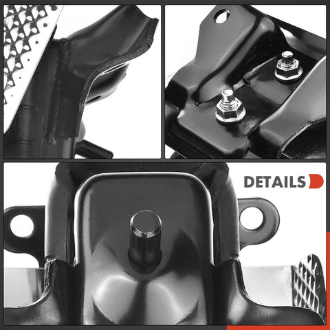 Close-up of 2 Pack Left And Right Engine Motor Mounts With Heat Shield For Chevy GM Trucks And SUVs 2007 To 2014