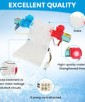 Washer Water Inlet Valve W10144820 Replacement For Amana Kenmore Maytag Roper Crosley Estate Washers, vivid illustration of features.