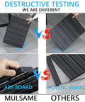 Comparison of ABS board and plastic board for garage storage bins wall mounted parts rack with 4 color coded bins, 30 piece bin organizer.
