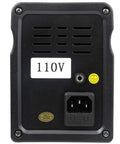 Back view of 700W Digital Hot Air Rework Station For SMD Soldering, showing 110V power input and vent design.