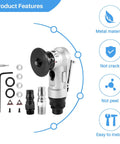 45 Degree Manual Pneumatic Chamfering Machine For Metal Trimming And Deburring. Includes metal tool, accessories, and easy installation features.