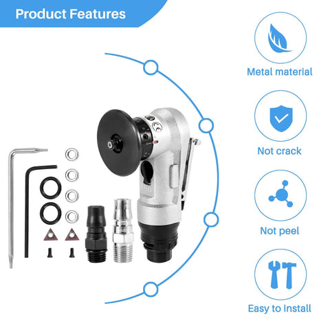 45 Degree Manual Pneumatic Chamfering Machine For Metal Trimming And Deburring. Includes metal tool, accessories, and easy installation features.