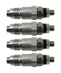 Toyota Dyna 200 Engine 3B Fuel Injectors 4 Piece Set Replacement Parts 093500-2480 23600-56020 Save Gas Boost MPG Smooth Idle Balanced Fuel Delivery Lower Emissions; four metal injectors