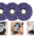 Poly Strip Grinding Disc For Angle Grinders 100 115 125mm Rust Removal And Surface Polishing close-up with usage examples