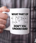 Person holding a funny sarcastic electrical engineering gift ceramic mug 11 Oz white novelty drinkware for electrical engineers students and teachers dope coffee cup for desk side coffee breaks.