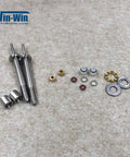 Win-Win waterjet spare parts swivel maintenance kit with 2 stainless pins, brass bushings, O-rings, seals.