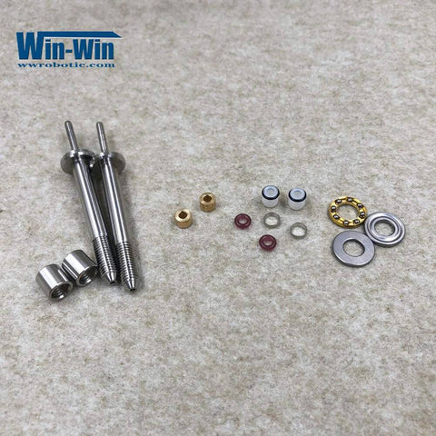 Win-Win waterjet spare parts swivel maintenance kit with 2 stainless pins, brass bushings, O-rings, seals.