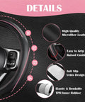 Waterproof Car Seat Covers Full Set With Anti Slip Leather Steering Wheel Cover And Floor Mats Universal Fit Details