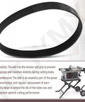 Replacement Table Saw Drive Belt 6.8 Inch By 0.6 Inch Compatible With PCB270TS Saws Heavy Duty Rubber Construction