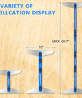 Stair Tread Template Tool Aluminum Alloy Jig For Stair Measuring And Layout showing adjustable range from 8.86 to 60.7 inches