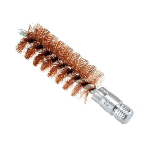Five Pack Phosphor Bronze Bore Brushes For Pistols And Shotguns With Fifty Patches Multi Caliber Cleaning Kit brush close-up