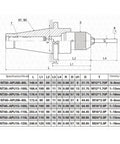 Dead Serious About Precision Heavy Duty Cnc Collet With Iron Grip Self Clamp Design For Milling And Grinding Builds Made From Premium Stainless Steel And Shock Dampening Mounts diagram showing specifications and dimensions.