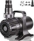 Heavy Flow Submersible Pond Pump For Fountains Ponds Aquariums Hydroponics And Outdoor Waterfalls 2200 GPH 120W UL Listed in black