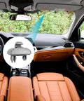 Car interior with highlighted spot for 2 Pack Clip On Sun Visor Hook Bracket For Audi Interior Car Specific Plastic Clip Durable Gray Holder