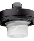 Locking Gas Cap With Keyed Lock For Jeep And Dodge SUVs And Trucks Heavy Duty Fuel Cap with black top and white interior view