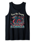 Race The Dragon Dragon Boat Tank Top With Vintage Floral Print For Paddlers And Crew Lightweight Sleeveless Tee