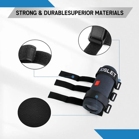 Rugged UTV Speaker Mount for JBL Charge 5 6 and Flip 5 6 with non-slip strap and easy clamp, showing durable materials.
