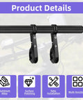Two Piece Bike Handlebar Extender Kit with 10cm or 30cm length single and double clamp mounts on motorcycle handlebar