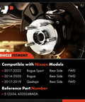 Rear Wheel Bearing And Hub Assembly For Nissan Rogue Rogue Sport And Qashqai 5 Lug FWD Only High Load Capacity Ball Or Roller