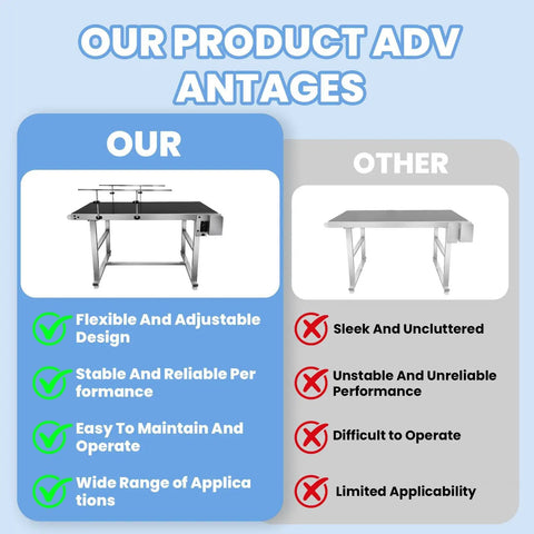 Heavy Duty Industrial Conveyor Belt Table With Rock Solid Variable Speed Adjustments And No Sweat Stainless Steel Deck For Reliable Bulk Material Handling And Smooth Factory Line Flow