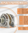 Heavy Duty 12V 110A Alternator For Nissan Altima 2.5L L4 2013 2014 2015 2016 2017 2018 Beefed Up Drop In Replacement Fit