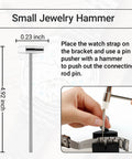 Watch Link Removal Kit 19 In 1 For Strap Length Adjustment At Home Diy Gear With Removal Tool Hammer Cleaning Cloth Spare Needle And User Manual For Quick At Home Adjustments