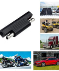 Polarity Reversing Adapter Connector 2 Pin Switching Quick Disconnect For SAE Extension Cables, Perfect For Solar Panels, Automotive Battery Maintainer And Power Chargers, 2 Pack